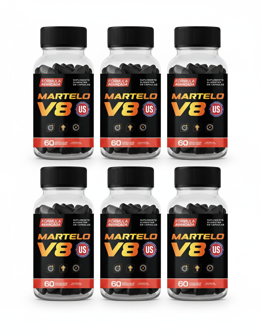 6 Frascos Martelo V8